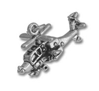 Apache Helicopter Charm