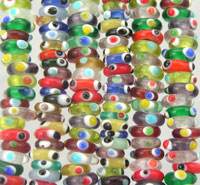 Circle with Dots Outside Glass Beads