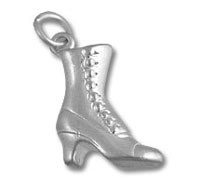 Sterling Silver Victorian Boot Charm