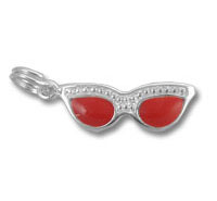 Enamel 50's Style Look Sunglasses Charm