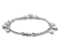 7" 3 Puffed Hearts with 6 Flat Hearts