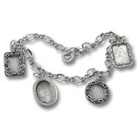 Adjustable Charm Picture Frame Bracelet