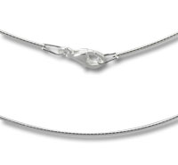 1mm Round Omega Chain