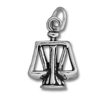 Small Scale of Justice Charm