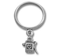 Mini Prayer Box Dangle Ring