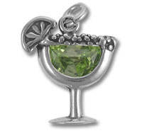 Margarita Glass and Stone Charm