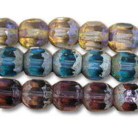 Czech Round Faceted 7mm