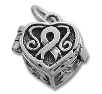 Awareness Ribbon Heart Box "Opens"