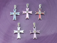 CZ Cross Pendant