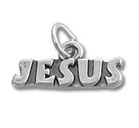 Sterling Silver Jesus Word Charm