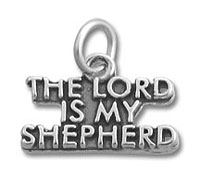 Sterling Silver The Lord is My Shepherd Charm