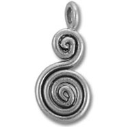Swirly Sign Thai Bead