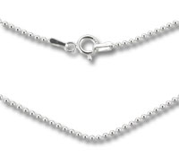 1.5mm Sterling Silver Bead  Ball Chain