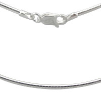 1.5mm Round Omega Chain