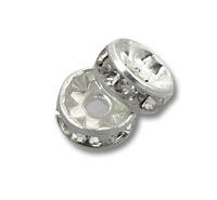 8mm Rhinestone Rondell Bead 144pcs