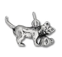 Cat with Yarn Ball Charm