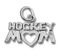 Sterling Silver Hockey Mom Charm