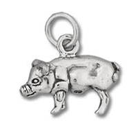 3D Pig Charm