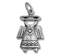 Angel with Halo Charm