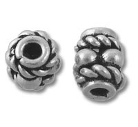 Bead with Two Rope Barrel