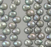 Gray Top Drilled Freshwater Pearl