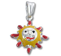 Enamel Sun Charm