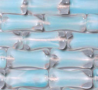 Blue Czech Glass Bead Bamboo