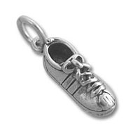 Sterling Silver Tennis Shoe Sports Charm