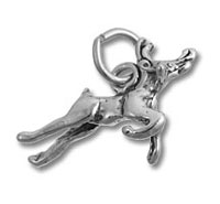 Sterling Silver Reindeer Charm