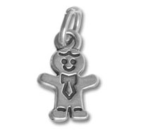Sterling Silver Gingerbread Man Charm