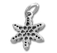 Sterling Silver Snowflake Charm