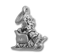 Santa Clause with Sleigh Charm