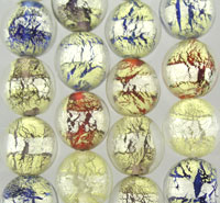 Gold Foil Glass Beads