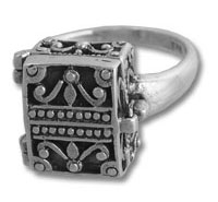 Silver Prayer Box Ring