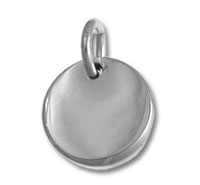 Engravable Disc 15mm Round Tag Charm