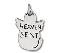Heaven Sent Cat Charm