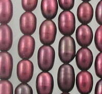 Raspberry Oval Freshwater Pearl