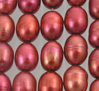 Bright Red/Pink Freshwater Pearl