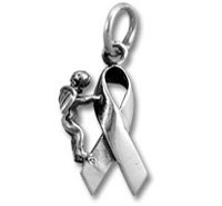 Awareness Ribbon Charms with Angel