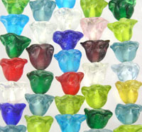 Multi-Colored Flower Beads