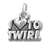 I Love To Twirl Charm