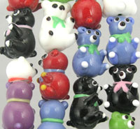 Glass Teady Bear Beads