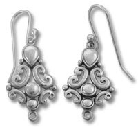 Silver Chandelier Finding Earrings