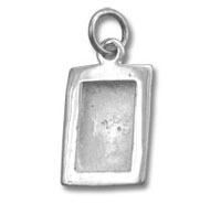 Sterling Silver Rectanglar Picture Frame Charm