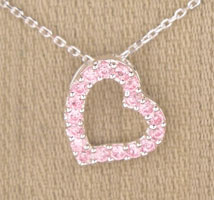 Pink Cz Pendant Necklace