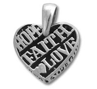 Hope Faith and Love Pendant