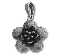 Silver Flower Pendant