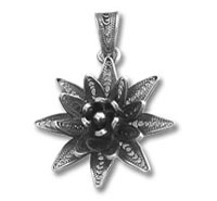 Silver Flower Pendant