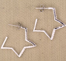 Star CZ Earrings