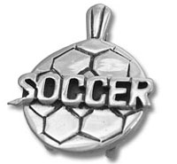Silver Soccer Pendant